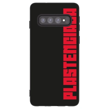 Picasee Μαύρη θήκη σιλικόνης για Samsung Galaxy S10 G973 - Plastenciaga