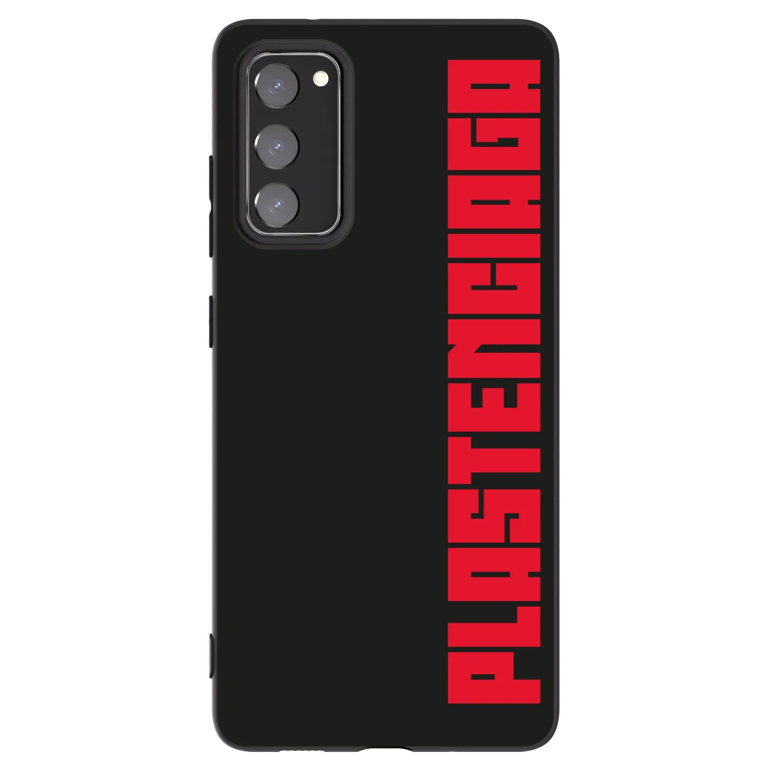 Picasee Μαύρη θήκη σιλικόνης για Samsung Galaxy S20 FE - Plastenciaga