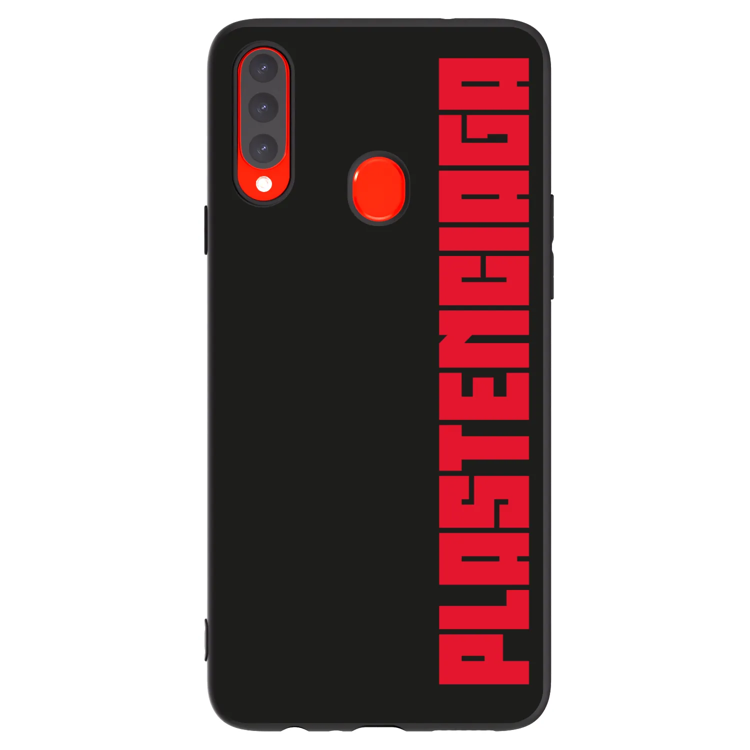 Picasee Μαύρη θήκη σιλικόνης για Samsung Galaxy A20s - Plastenciaga