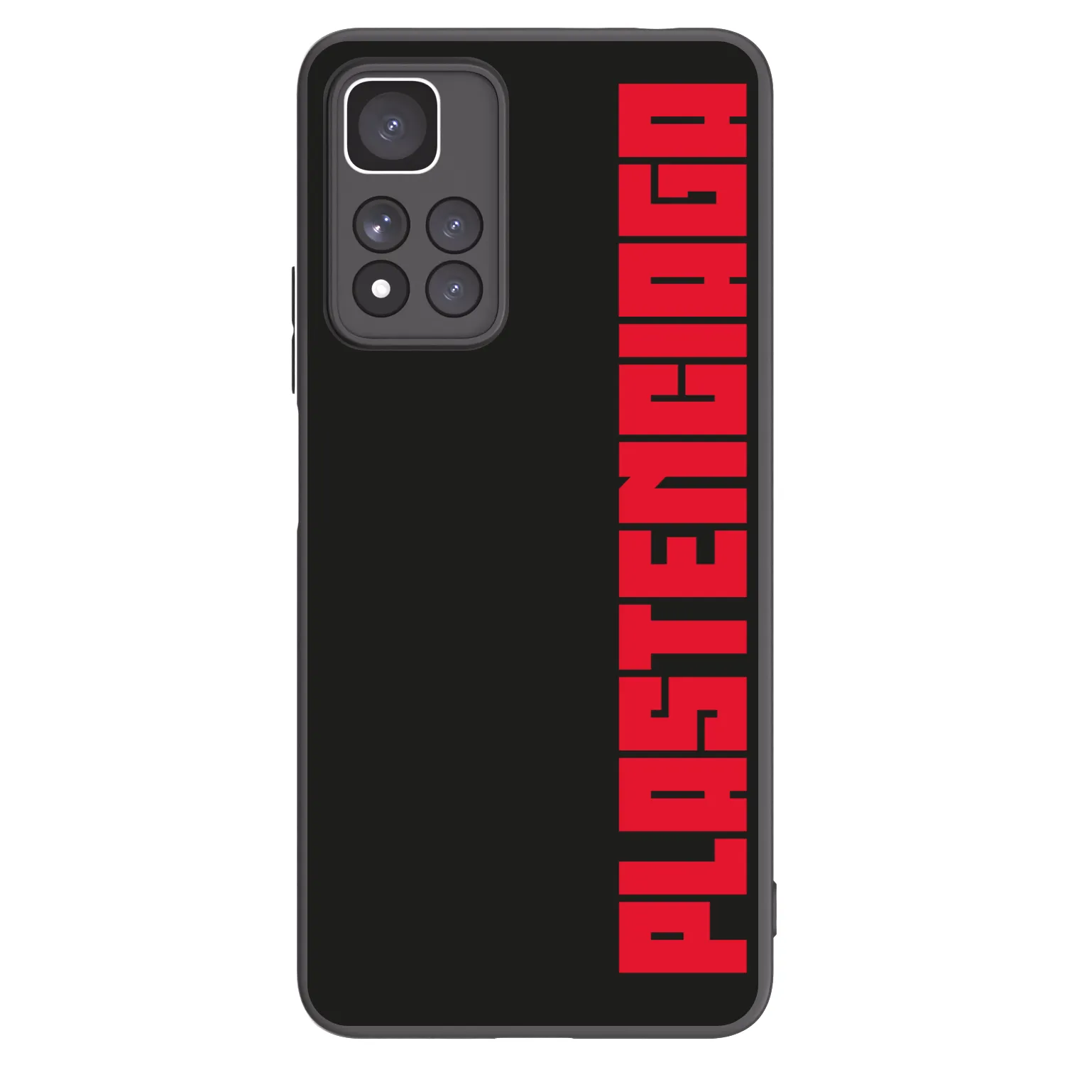 Picasee Μαύρη θήκη σιλικόνης για Xiaomi Redmi Note 11 Pro+ 5G - Plastenciaga