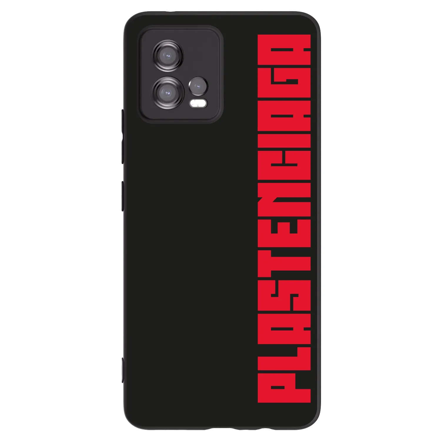 Picasee Μαύρη θήκη σιλικόνης για Motorola Moto G72 - Plastenciaga
