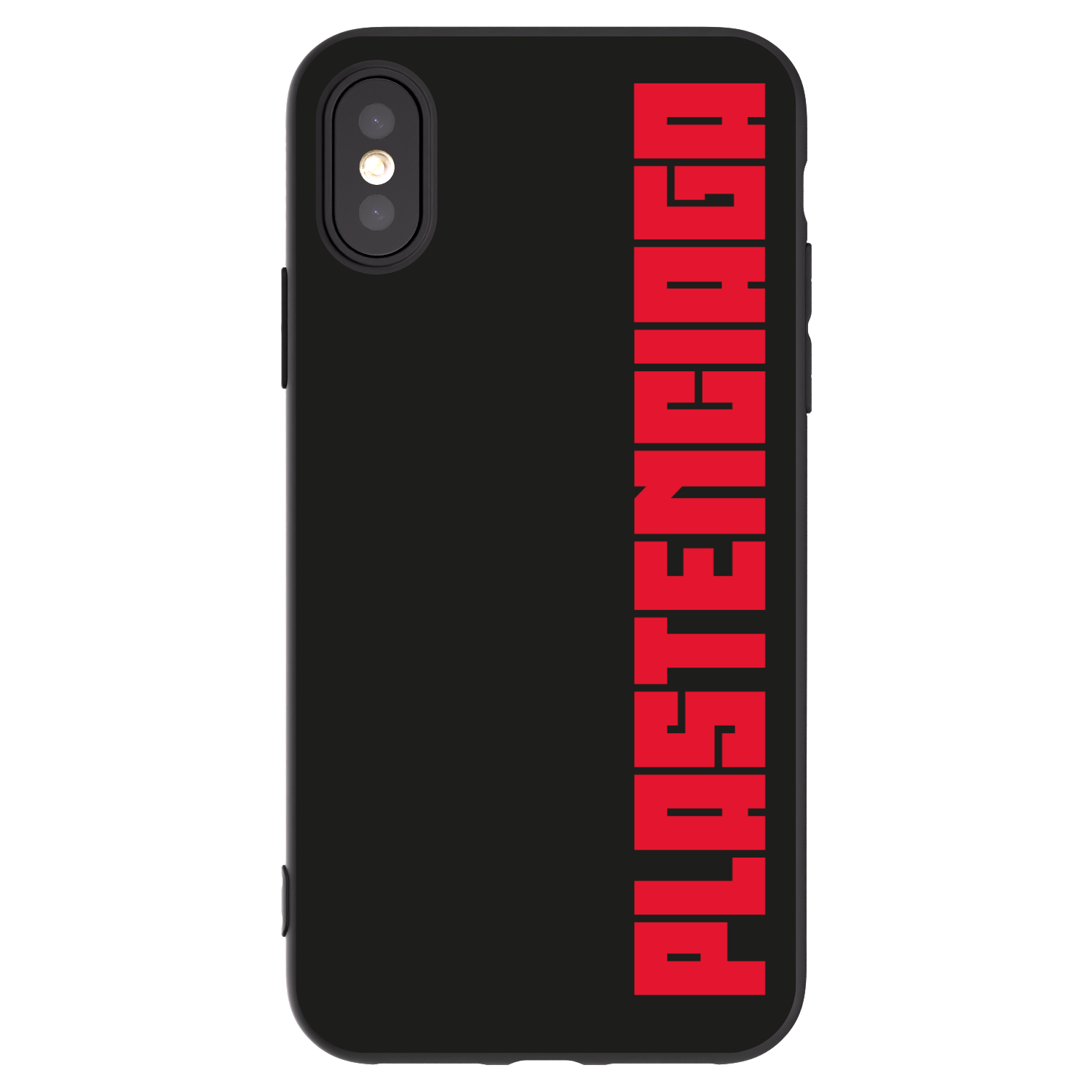 Picasee Μαύρη θήκη σιλικόνης για Apple iPhone X/XS - Plastenciaga