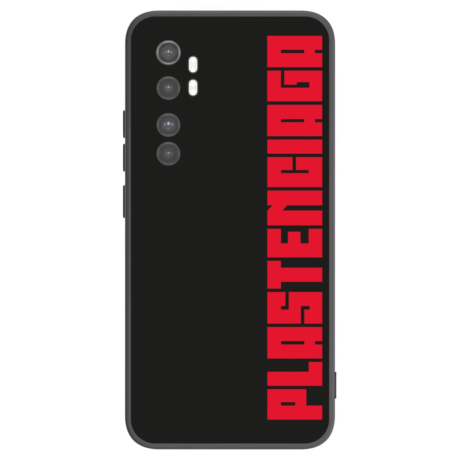 Picasee Μαύρη θήκη σιλικόνης για Xiaomi Mi Note 10 Lite - Plastenciaga