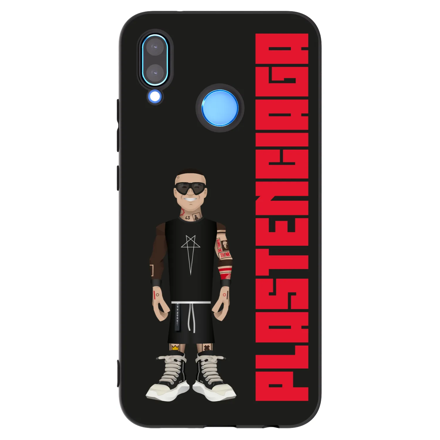 Picasee Μαύρη θήκη σιλικόνης για Huawei P20 Lite - Tomáš Rajchl
