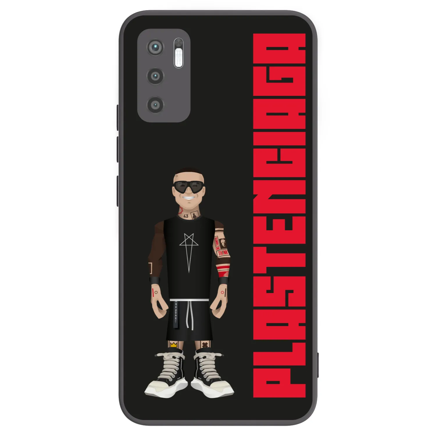 Picasee Μαύρη θήκη σιλικόνης για Xiaomi Redmi Note 10 5G - Tomáš Rajchl