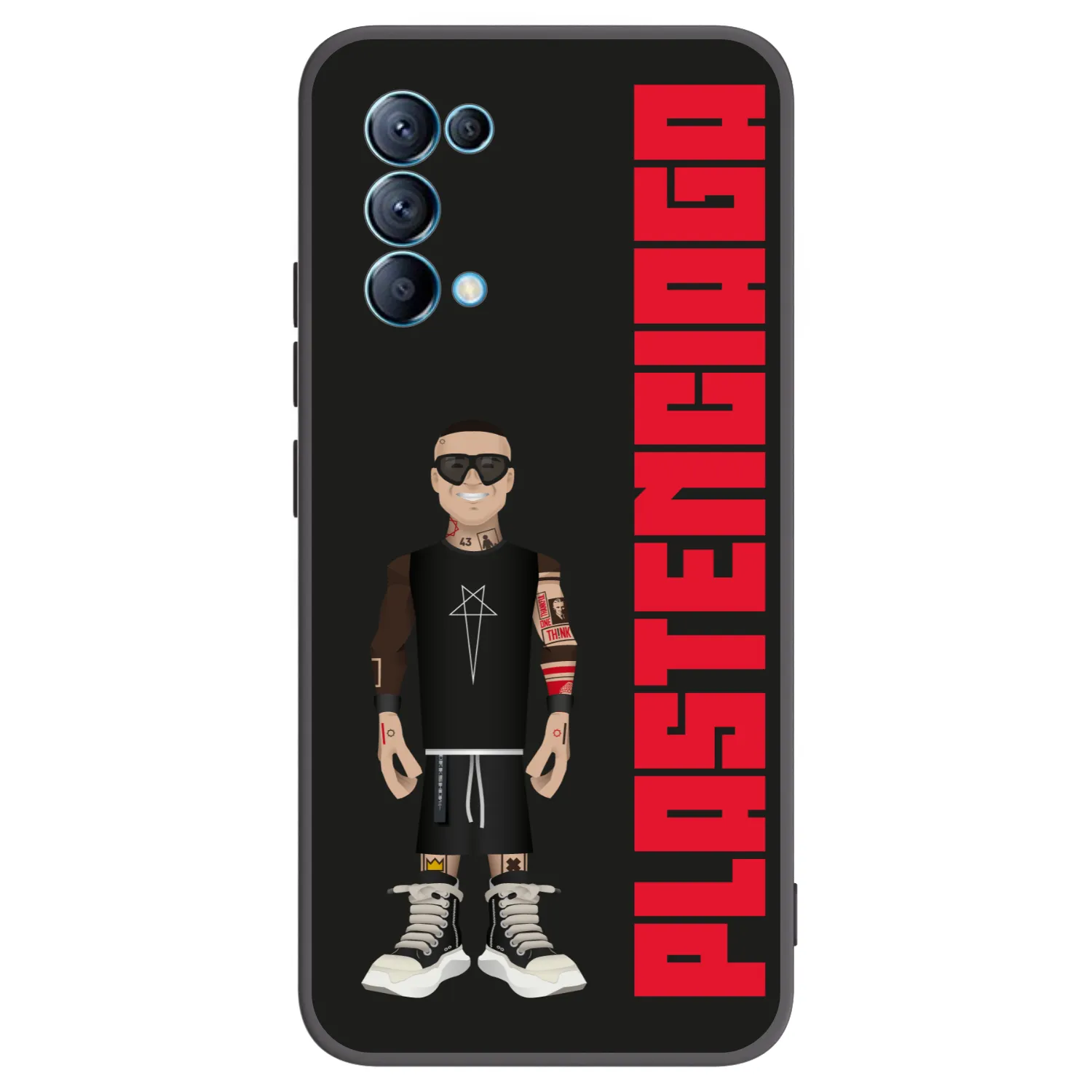 Picasee Μαύρη θήκη σιλικόνης για OPPO Reno 5 5G - Tomáš Rajchl