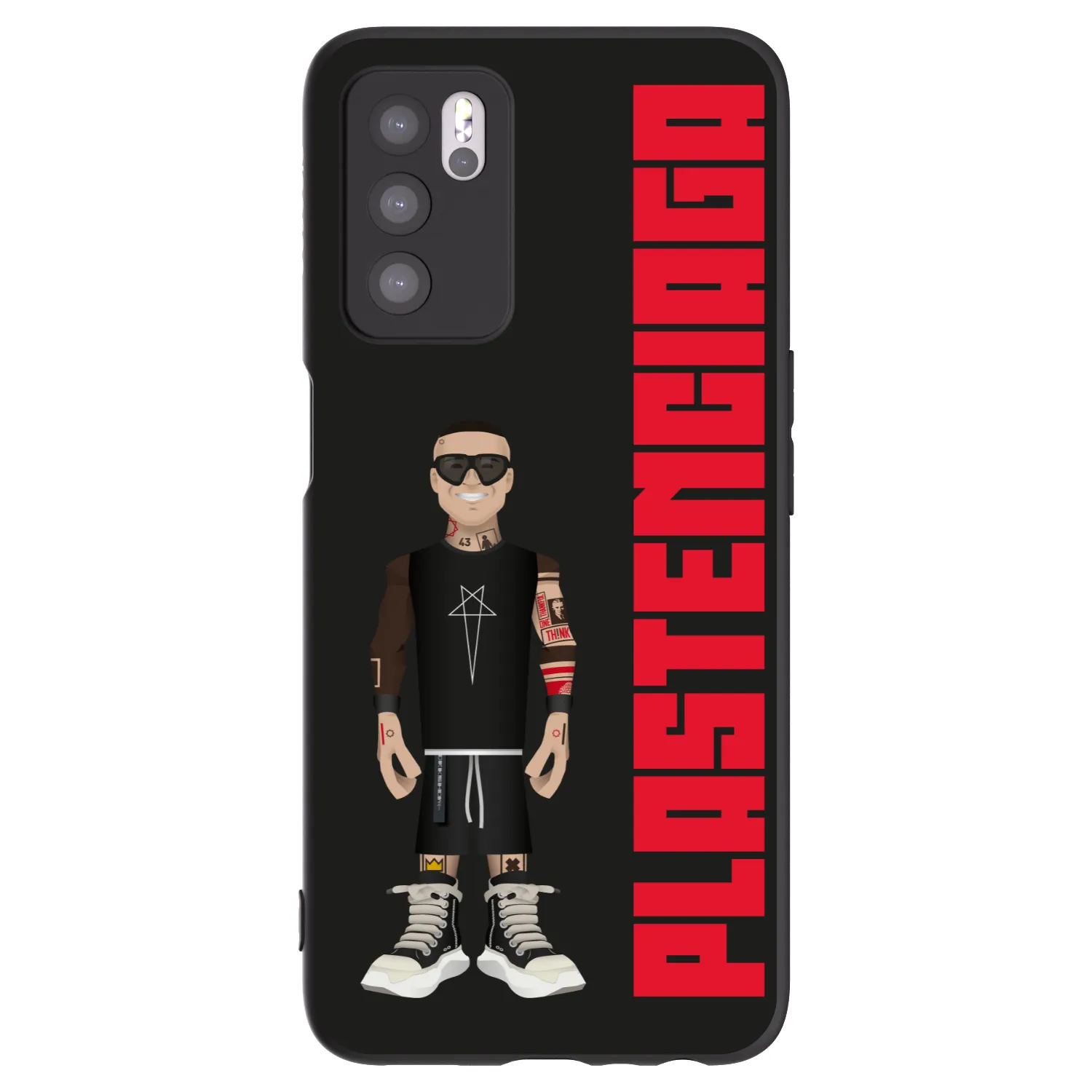 Picasee Μαύρη θήκη σιλικόνης για OPPO A16 - Tomáš Rajchl