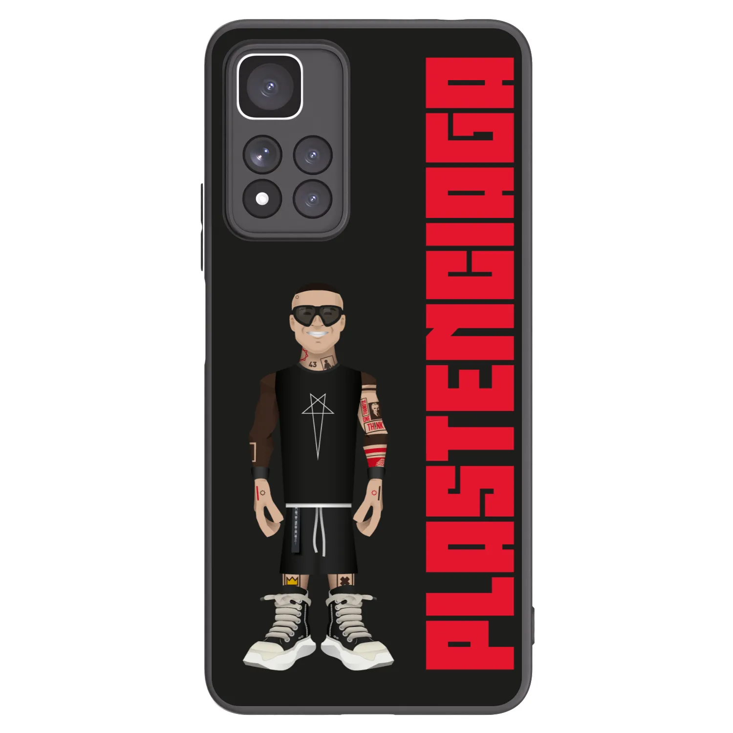 Picasee Μαύρη θήκη σιλικόνης για Xiaomi Redmi Note 11 Pro+ 5G - Tomáš Rajchl