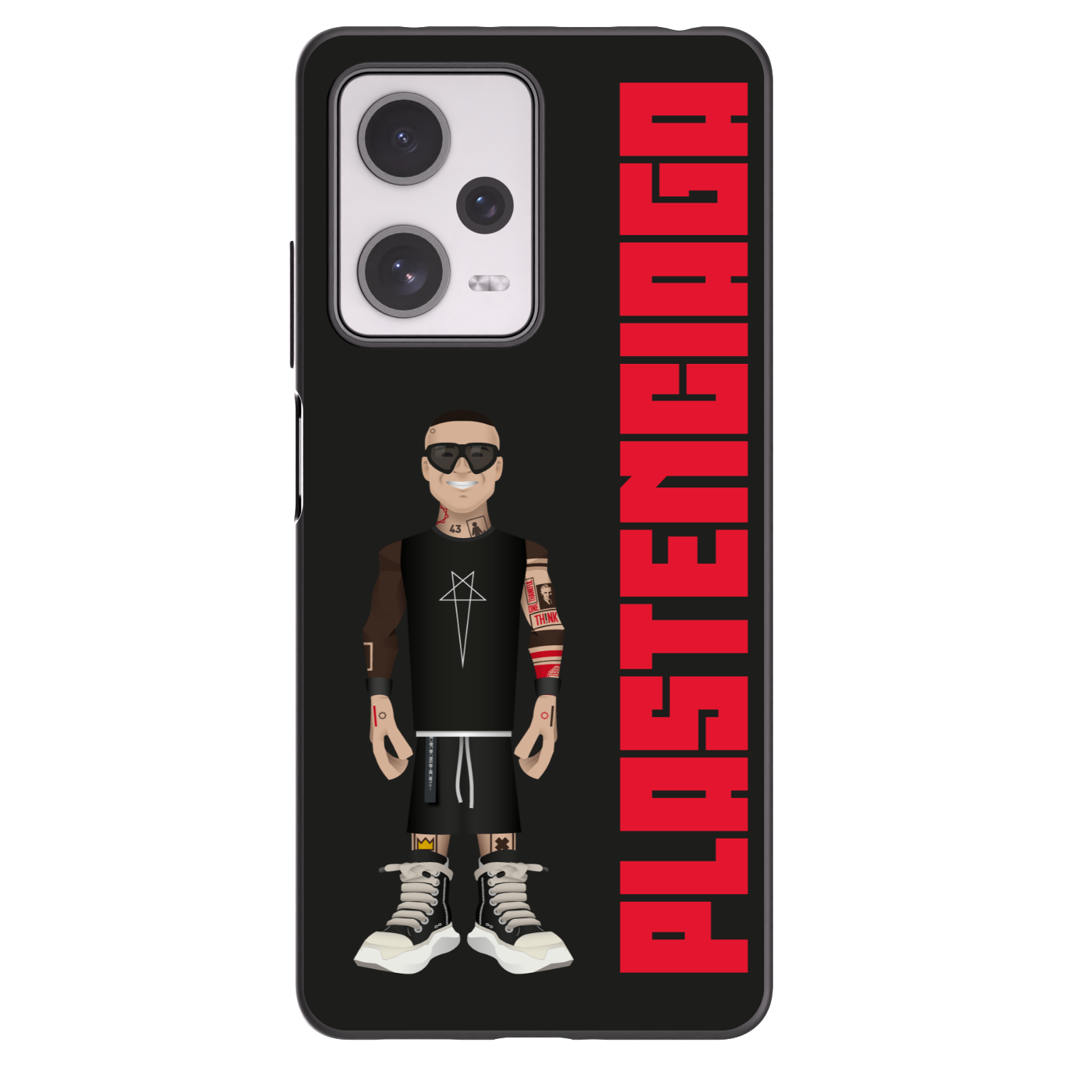 Picasee Μαύρη θήκη σιλικόνης για Xiaomi Redmi Note 12 Pro+ 5G - Tomáš Rajchl