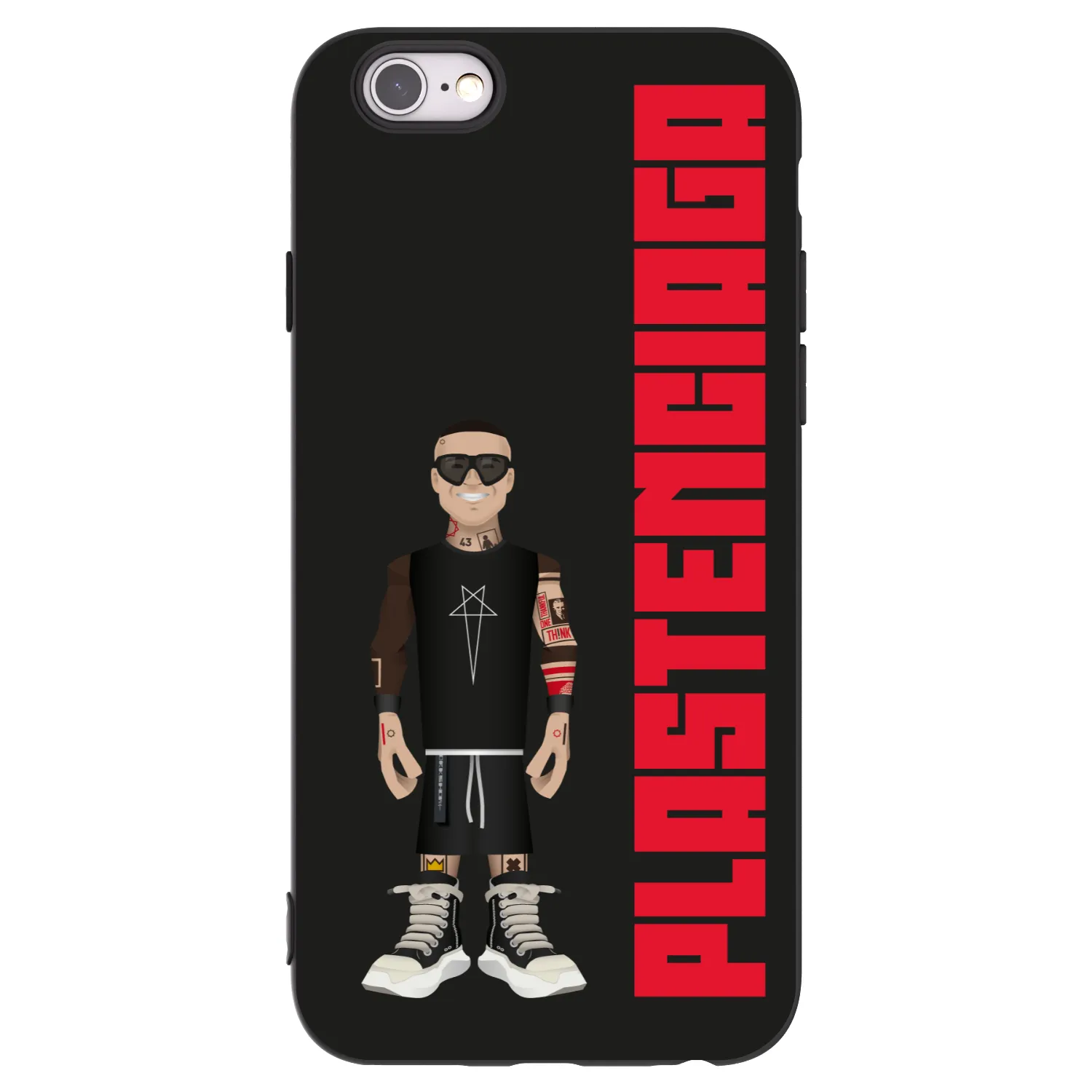 Picasee Μαύρη θήκη σιλικόνης για Apple iPhone 6/6S - Tomáš Rajchl