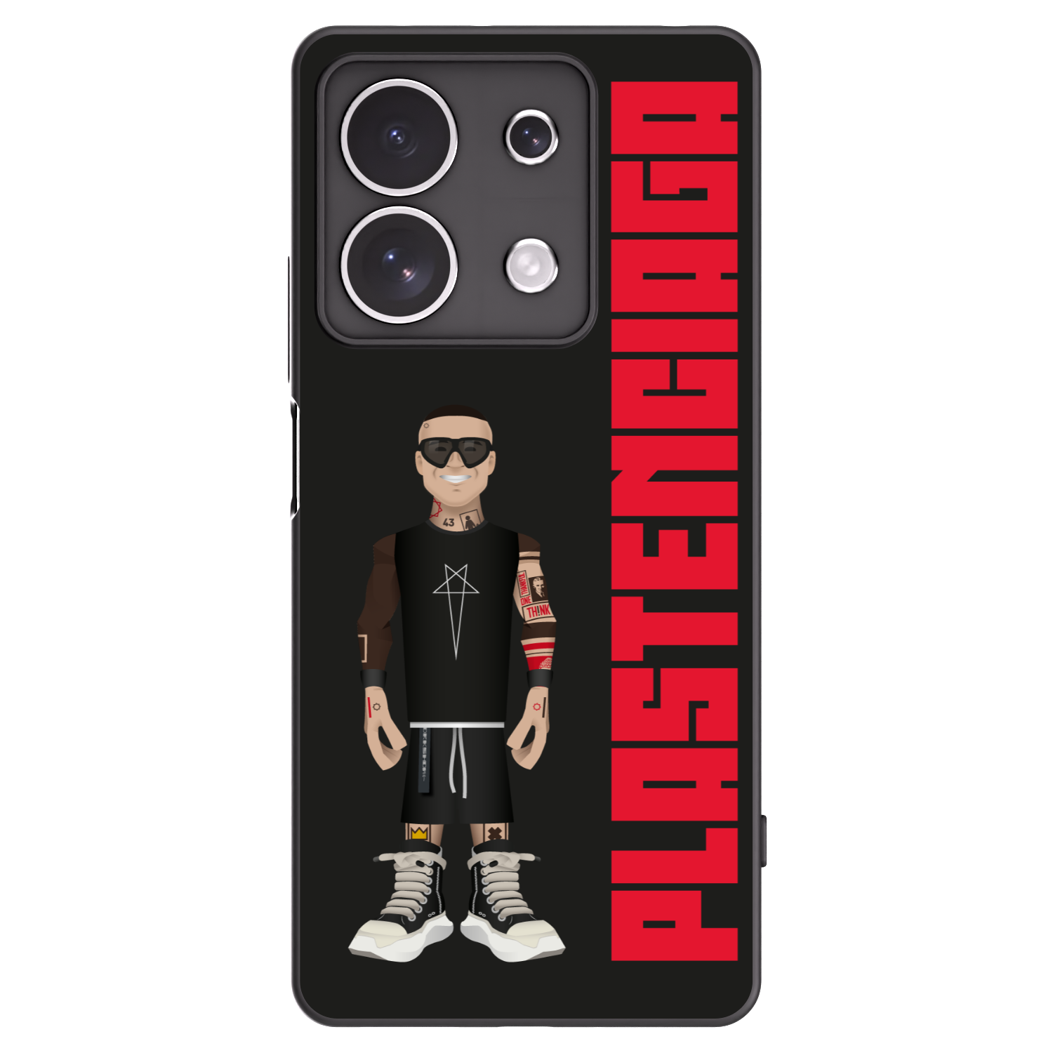 Picasee Μαύρη θήκη σιλικόνης για Xiaomi Redmi Note 13 4G - Tomáš Rajchl