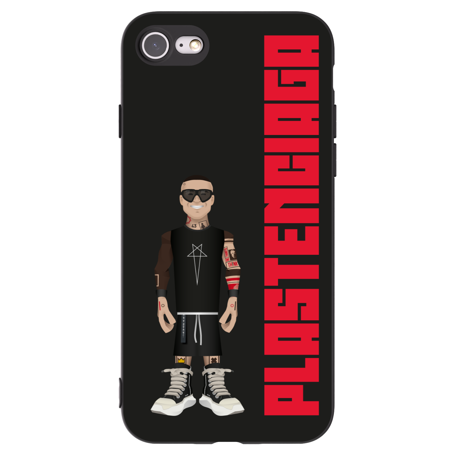 Picasee Μαύρη θήκη σιλικόνης για Apple iPhone 8 - Tomáš Rajchl