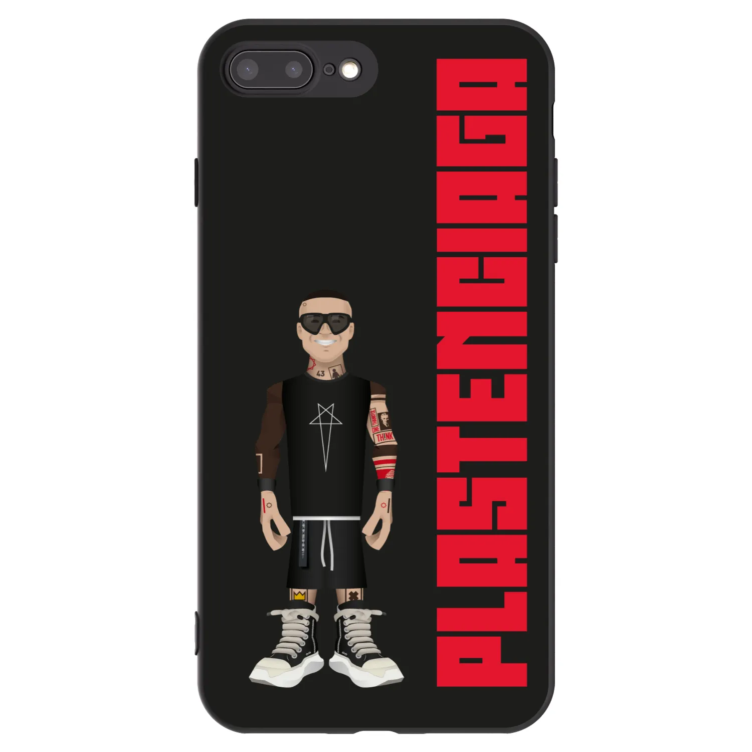 Picasee Μαύρη θήκη σιλικόνης για Apple iPhone 8 Plus - Tomáš Rajchl