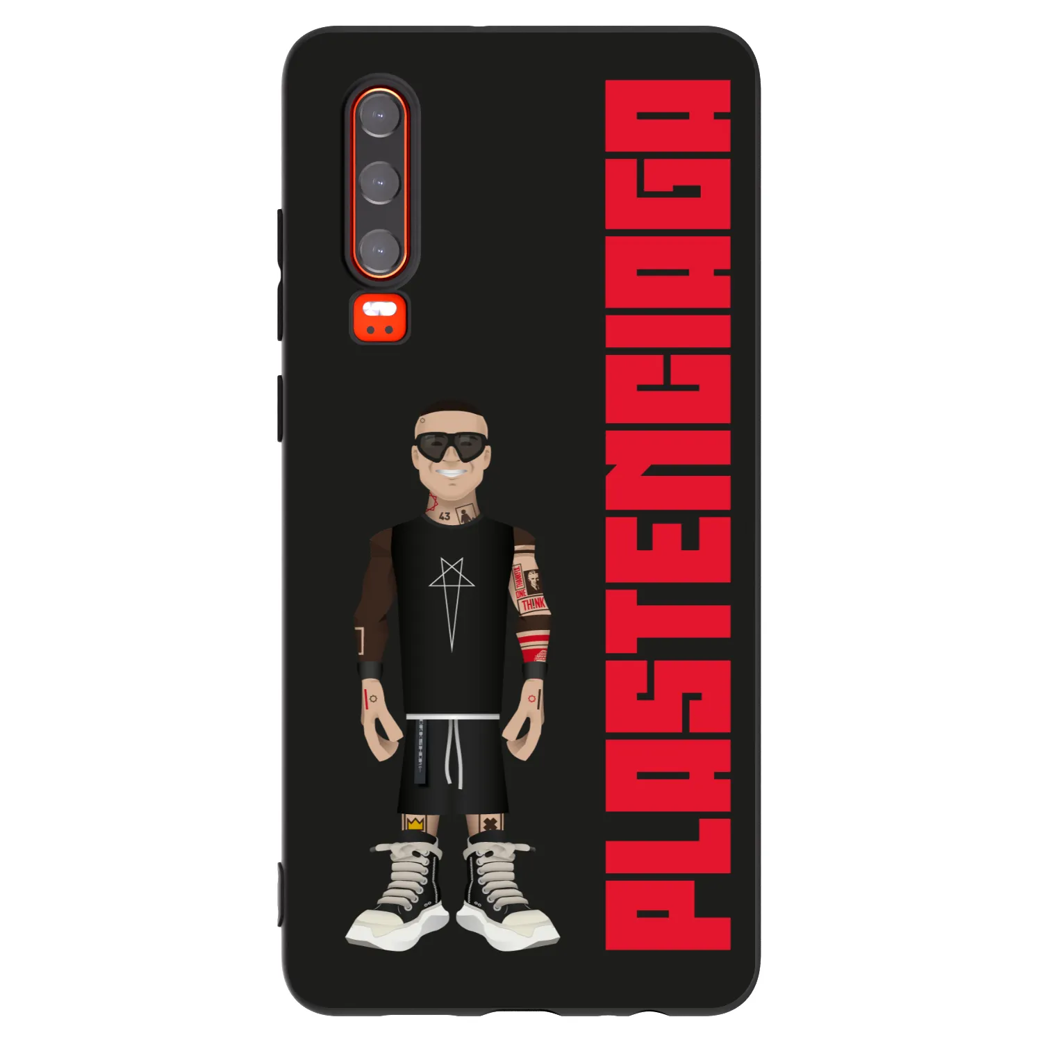 Picasee Μαύρη θήκη σιλικόνης για Huawei P30 - Tomáš Rajchl