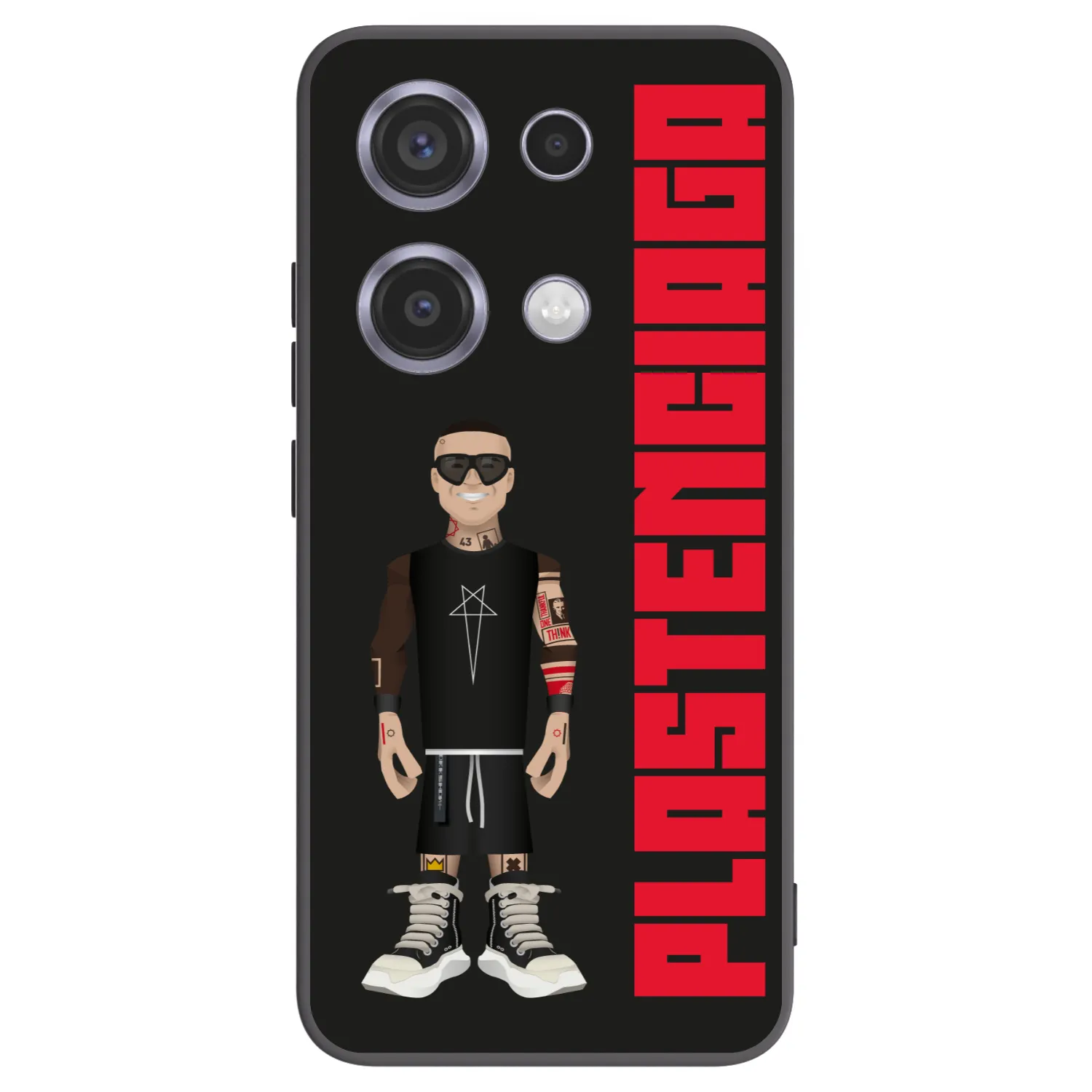 Picasee Μαύρη θήκη σιλικόνης για Xiaomi Redmi Note 14S - Tomáš Rajchl