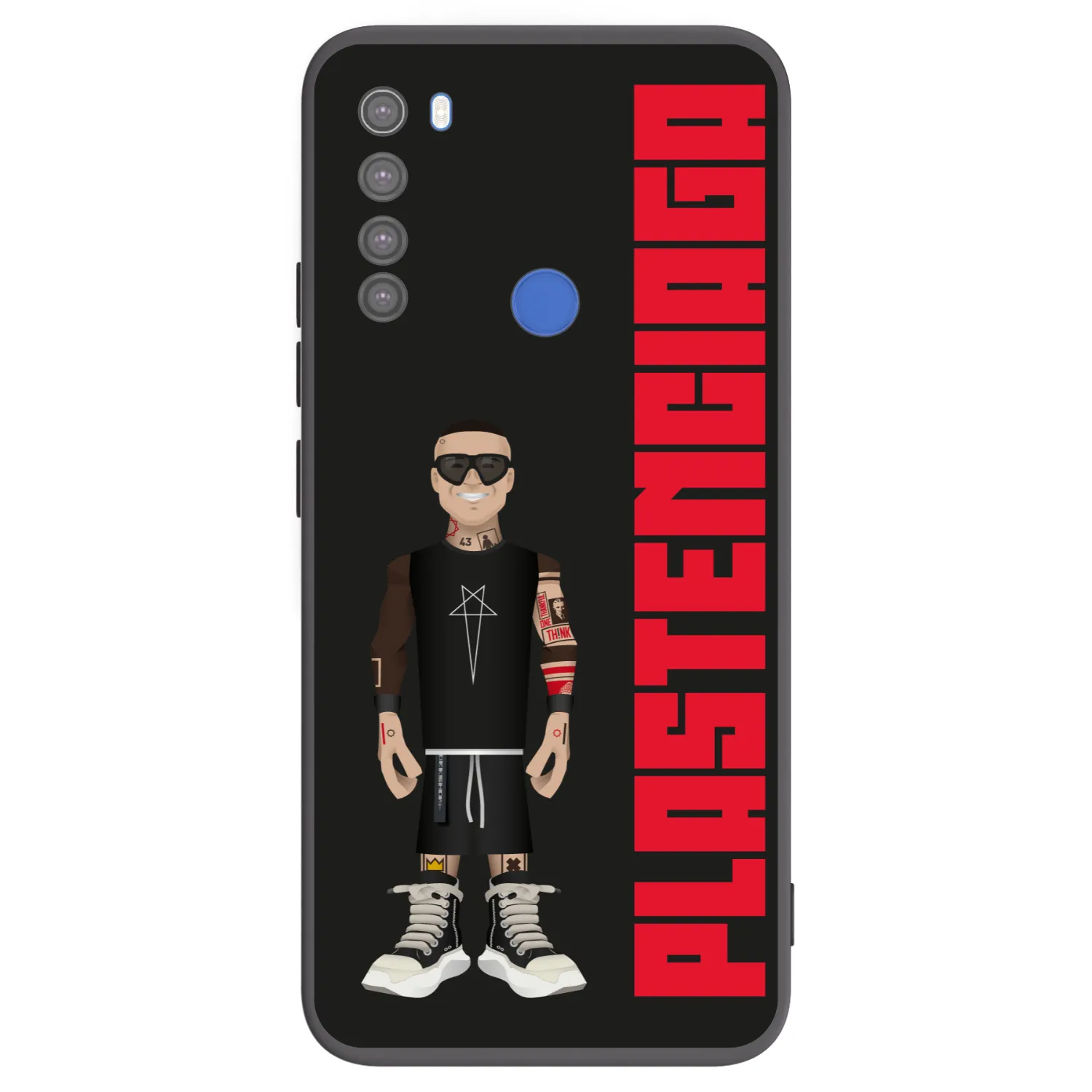 Picasee Μαύρη θήκη σιλικόνης για Xiaomi Redmi Note 8T - Tomáš Rajchl