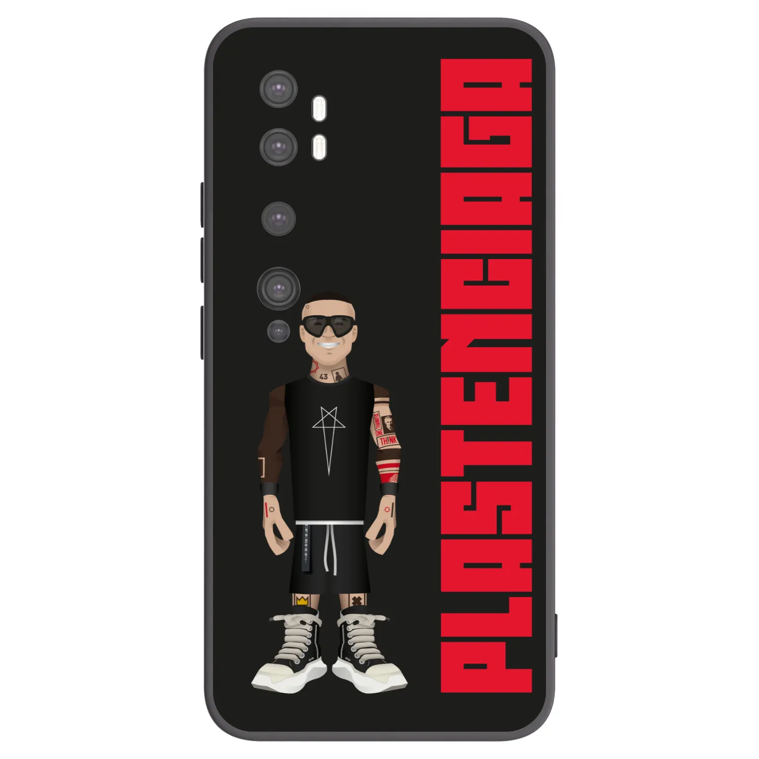 Picasee Μαύρη θήκη σιλικόνης για Xiaomi Mi Note 10 (Pro) - Tomáš Rajchl