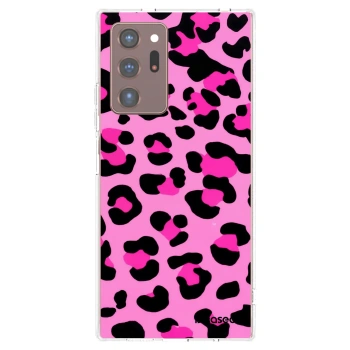 Picasee διαφανής θήκη σιλικόνης Samsung Galaxy Note 20 Ultra - Pink Tiger