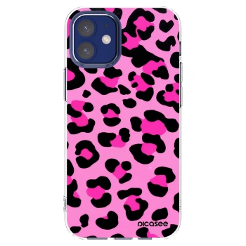 Picasee διαφανής θήκη σιλικόνης Apple iPhone 12 mini - Pink Tiger