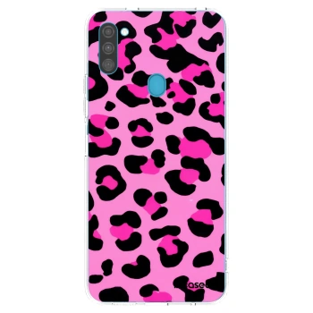 Picasee διαφανής θήκη σιλικόνης Samsung Galaxy M11 - Pink Tiger