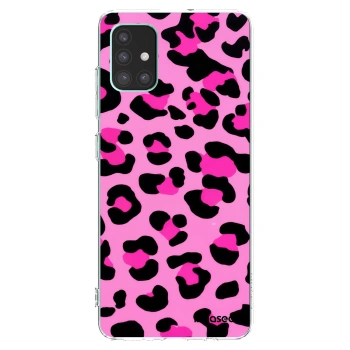 Picasee διαφανής θήκη σιλικόνης Samsung Galaxy M51 M515F - Pink Tiger