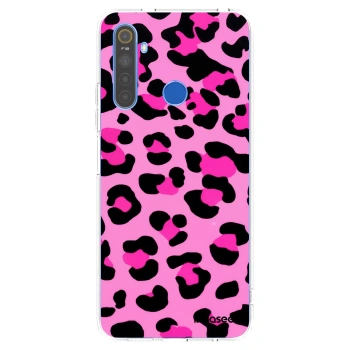 Picasee διαφανής θήκη σιλικόνης Realme 5 - Pink Tiger