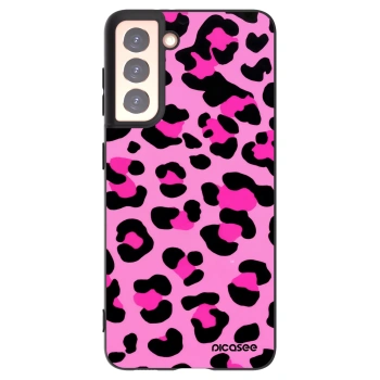 Picasee Μαύρη θήκη σιλικόνης για Samsung Galaxy S21 5G G991B - Pink Tiger