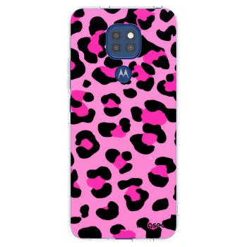Picasee διαφανής θήκη σιλικόνης Motorola Moto G9 Play - Pink Tiger