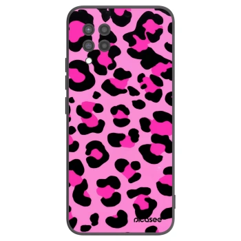 Picasee Μαύρη θήκη σιλικόνης για Samsung Galaxy A42 A426B - Pink Tiger