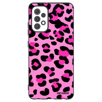 Picasee Μαύρη θήκη σιλικόνης για Samsung Galaxy A32 5G A326B - Pink Tiger