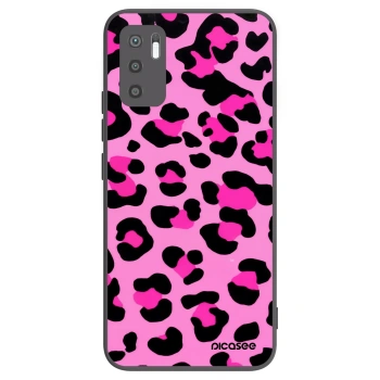 Picasee Μαύρη θήκη σιλικόνης για Xiaomi Redmi Note 10 5G - Pink Tiger