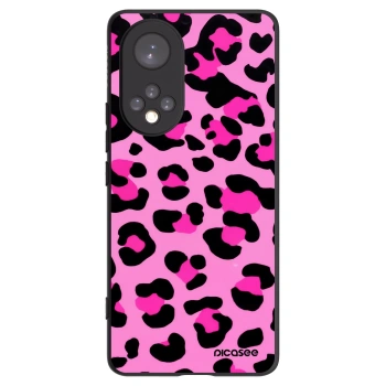 Picasee Μαύρη θήκη σιλικόνης για Honor 50 5G - Pink Tiger
