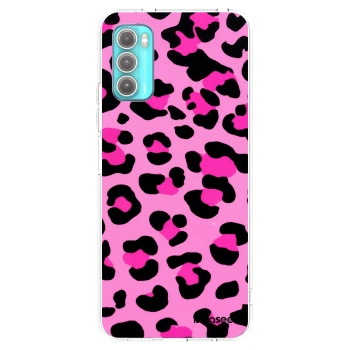 Picasee διαφανής θήκη σιλικόνης Motorola Moto G60 - Pink Tiger
