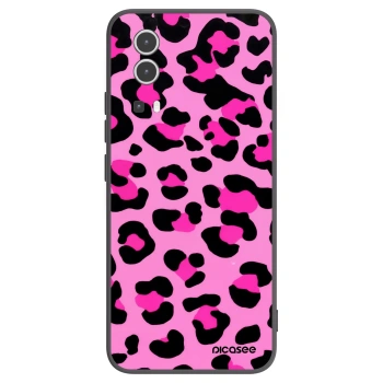 Picasee Μαύρη θήκη σιλικόνης για Vivo Y72 5G - Pink Tiger