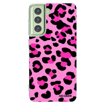 Picasee διαφανής θήκη σιλικόνης Samsung Galaxy S21 FE 5G - Pink Tiger
