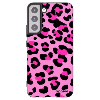 Picasee Μαύρη θήκη σιλικόνης για Samsung Galaxy S22+ 5G - Pink Tiger
