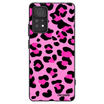 Picasee Μαύρη θήκη σιλικόνης για Xiaomi Redmi Note 11 Pro 5G - Pink Tiger