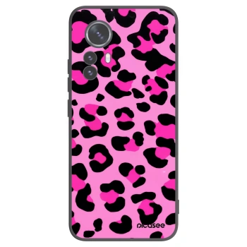 Picasee Μαύρη θήκη σιλικόνης για Xiaomi 12 Pro - Pink Tiger