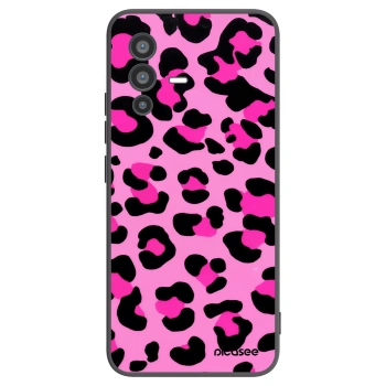 Picasee Μαύρη θήκη σιλικόνης για Vivo V23 5G - Pink Tiger