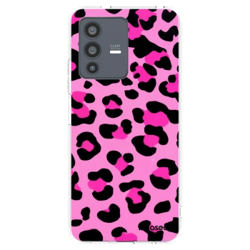 Picasee διαφανής θήκη σιλικόνης Vivo V23 5G - Pink Tiger