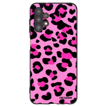 Picasee Μαύρη θήκη σιλικόνης για Samsung Galaxy A13 4G A135 - Pink Tiger