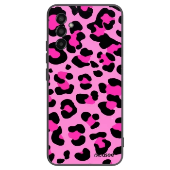 Picasee Μαύρη θήκη σιλικόνης για Samsung Galaxy M13 M135F - Pink Tiger