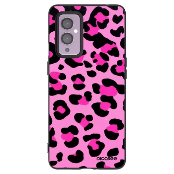 Picasee Μαύρη θήκη σιλικόνης για OnePlus 9 - Pink Tiger