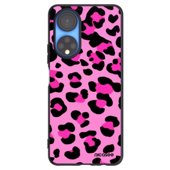 Picasee Μαύρη θήκη σιλικόνης για Honor X7 - Pink Tiger