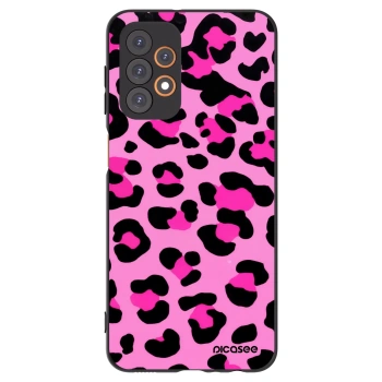 Picasee Μαύρη θήκη σιλικόνης για Samsung Galaxy A23 A235F 4G - Pink Tiger