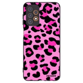 Picasee Μαύρη θήκη σιλικόνης για Samsung Galaxy A23 A236B 5G - Pink Tiger