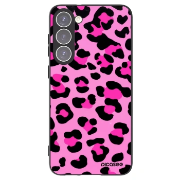 Picasee Μαύρη θήκη σιλικόνης για Samsung Galaxy S23+ 5G - Pink Tiger