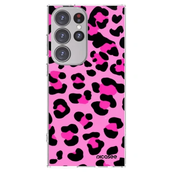 Picasee διαφανής θήκη σιλικόνης Samsung Galaxy S23 Ultra 5G - Pink Tiger