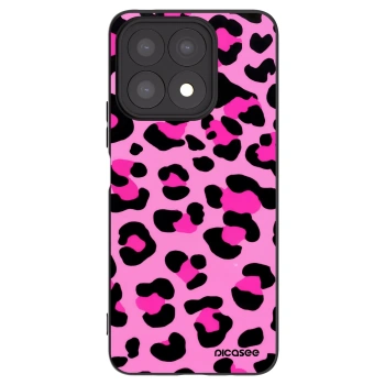 Picasee Μαύρη θήκη σιλικόνης για Honor X8a - Pink Tiger