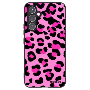 Picasee Μαύρη θήκη σιλικόνης για Samsung Galaxy A54 5G A546B - Pink Tiger